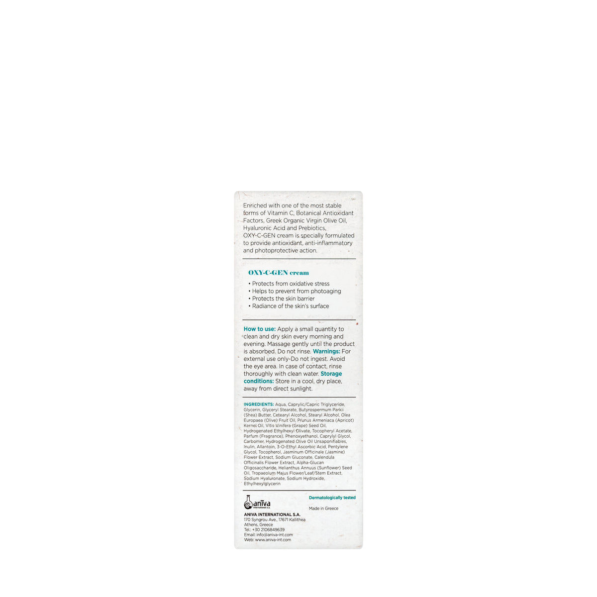 Anivagene Oxy-C-Gen Anti Oxidant Cream 50Ml