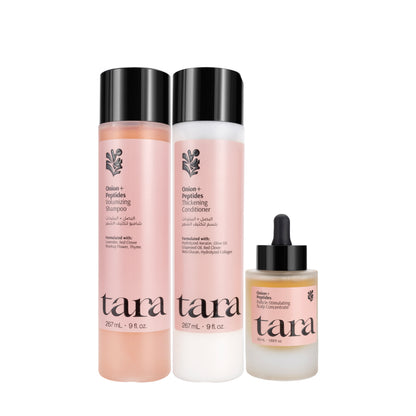 Tara Onion+Peptides Hair Growth System Kit