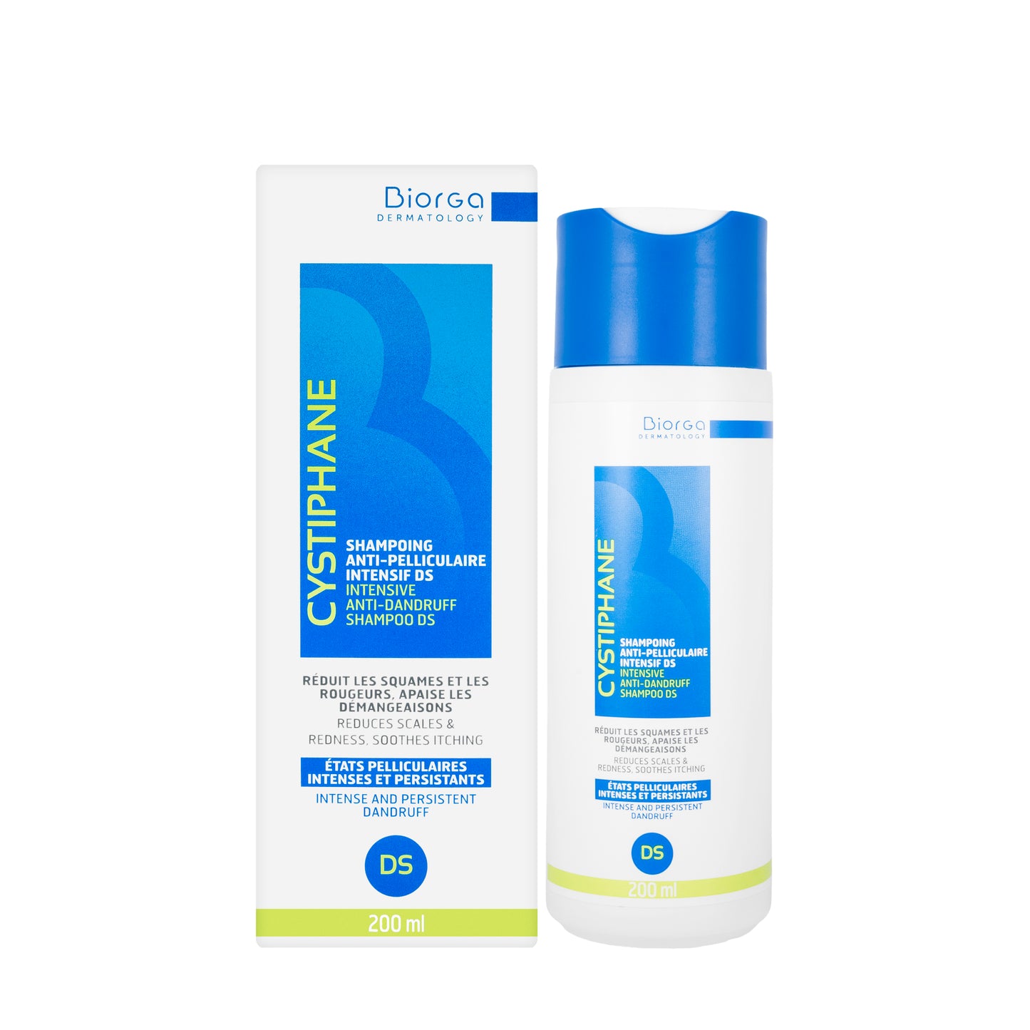 Cystiphane Biorga Intensive anti Dandruff shampoo DS 200 Ml