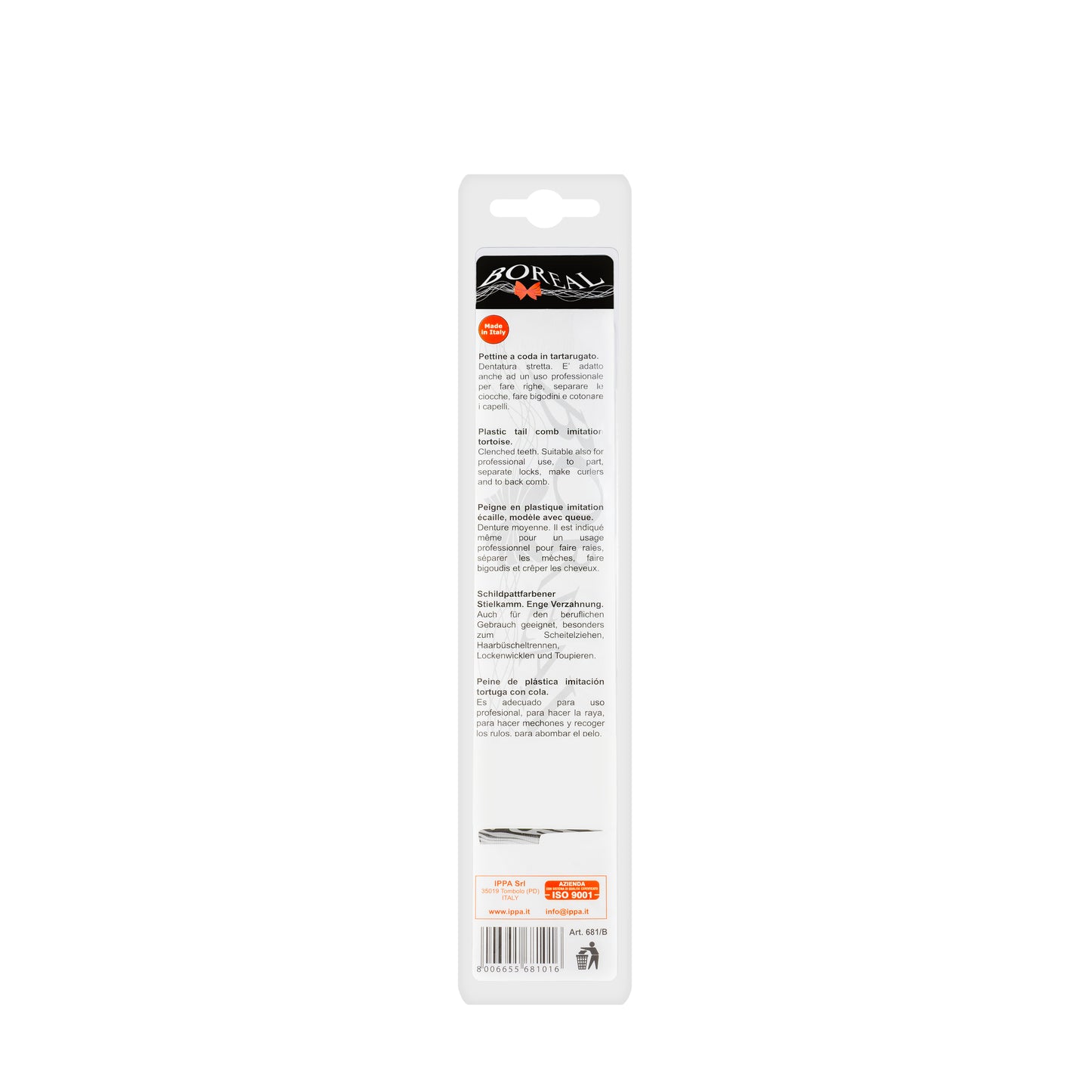 Boreal Classic Tail Comb [681/B]