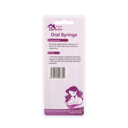 Homecare Oral Syringe 10Ml