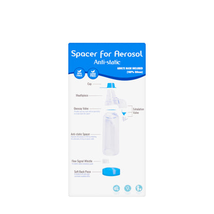 Spacer for Aerosol Adult Inhaler Chamber