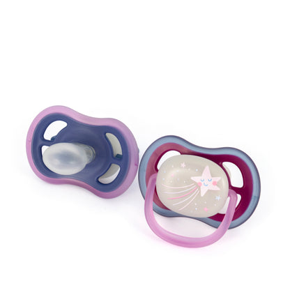 Avent [506] Ultra Air Soother Night Blue 6-18 M 2 Pieces