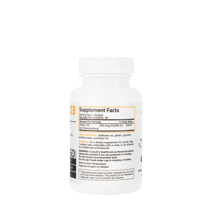 Bronson Vitamin D3 10000 IU 60 Capsule