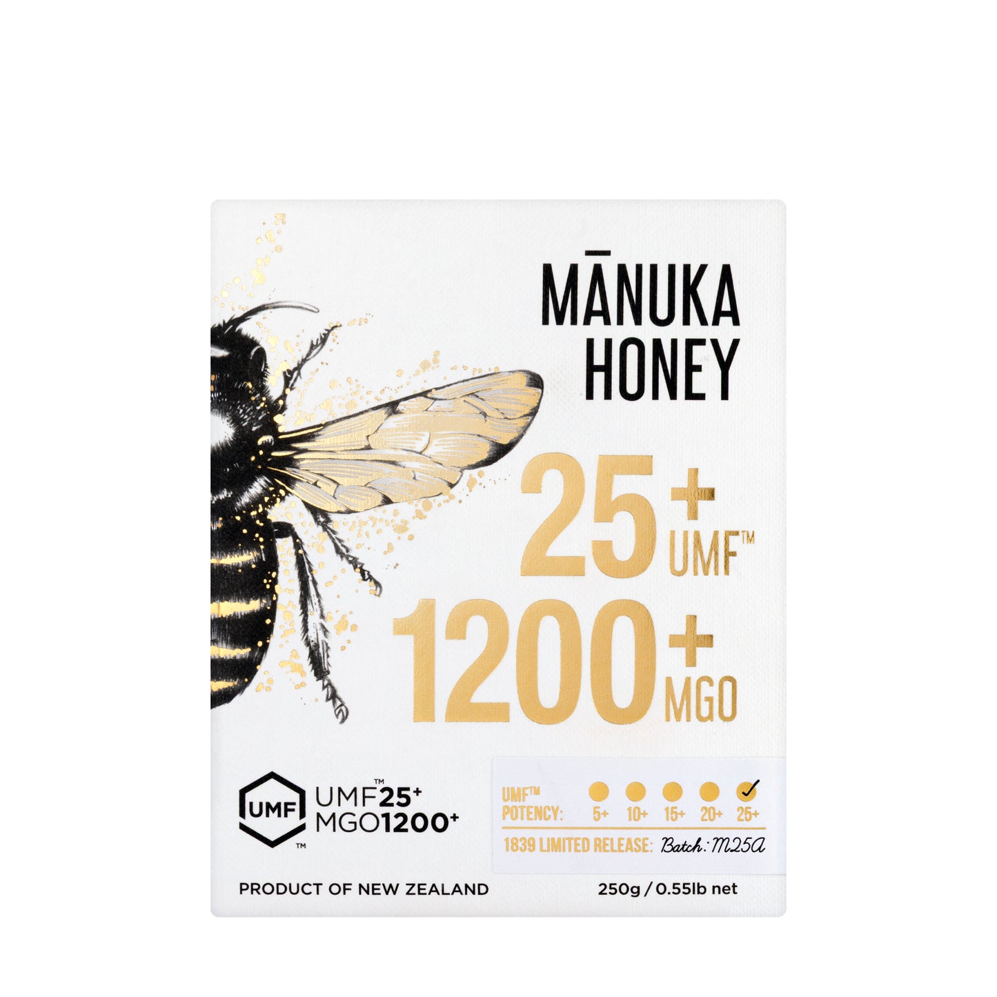 1839 Manuka Honey UMF 25+ MGO 1200+ 250g