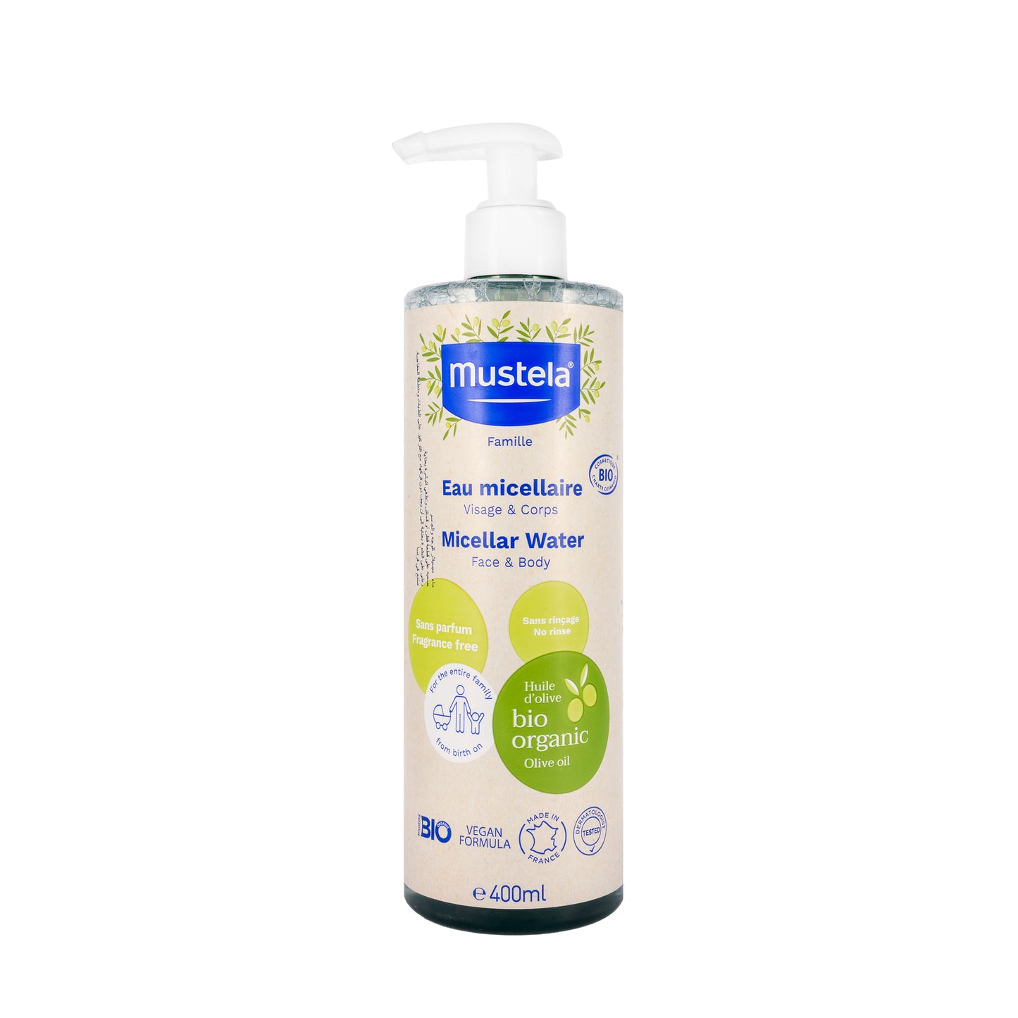 Mustela Organic Micellar Water 400 Ml