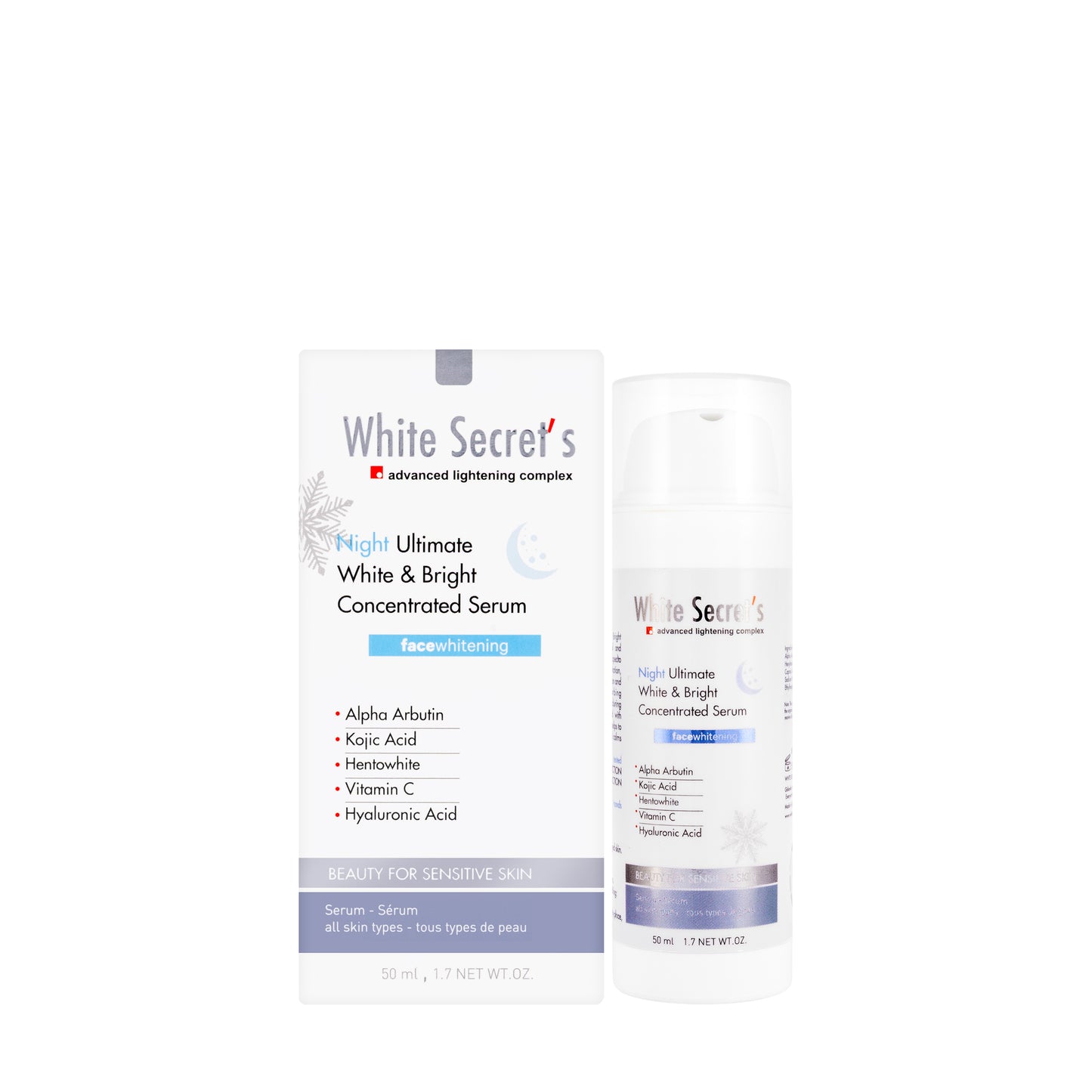 White Secrets Night Ultimate White & Bright Serum 50ml