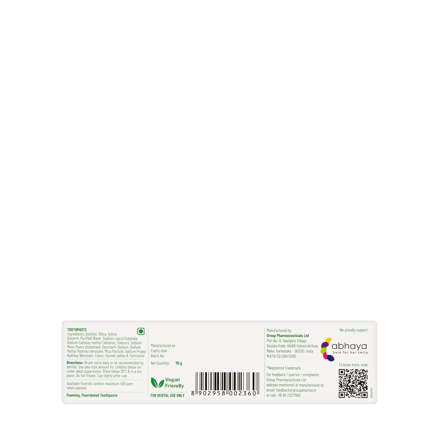Pediflor Musk Melon Tooth Paste 70 gm