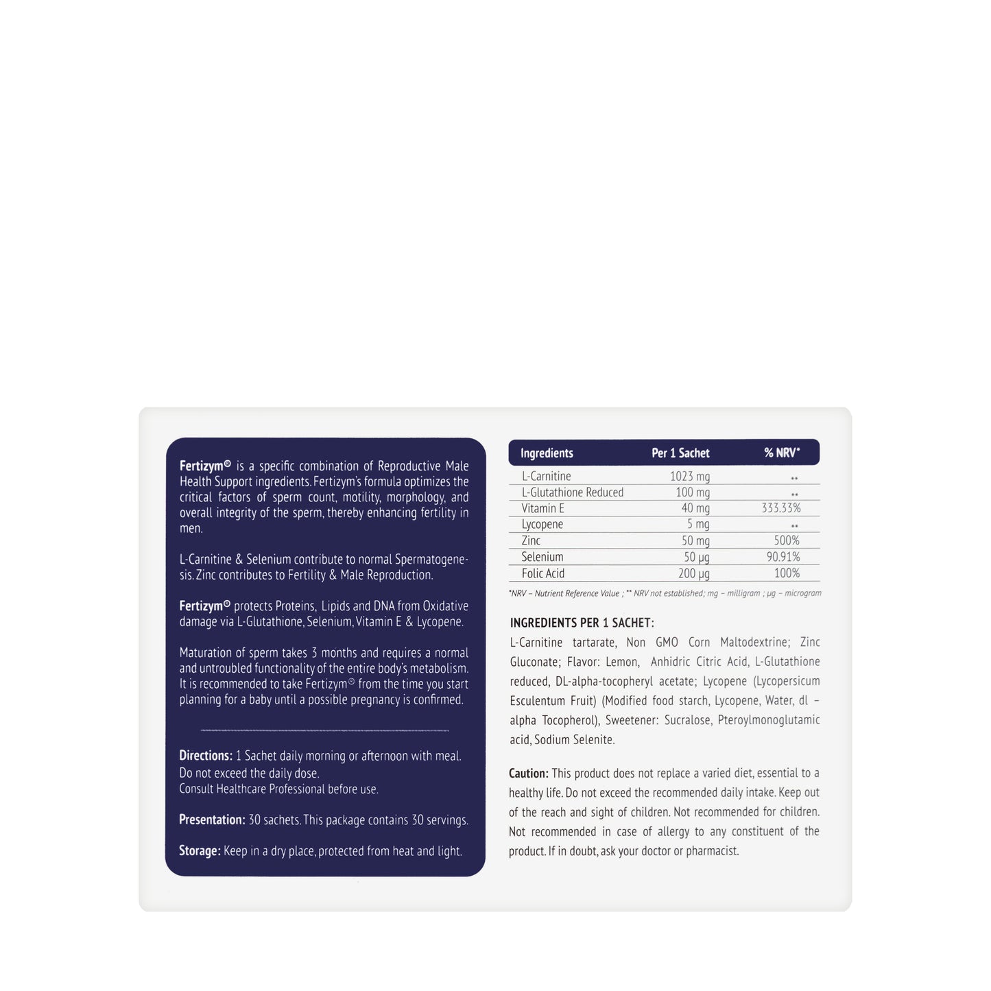 Fertizym Male 30 Sachets