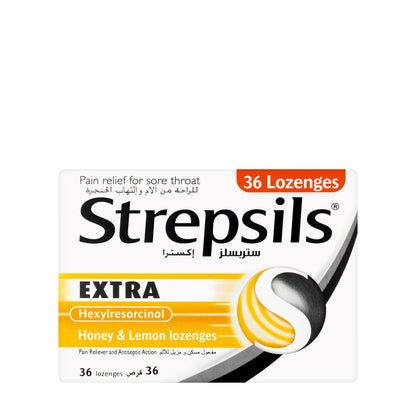Strepsils Extra Honey & Lemon 36 Lozenges