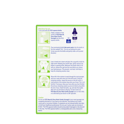 Fess Nasal Isotonic Saline Wash 60 Sachets Kit