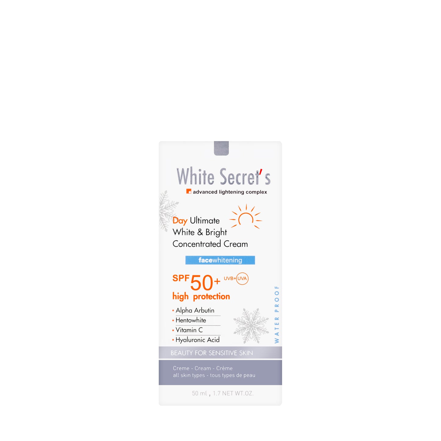 White Secrets SPF50+ Day Ultimate White & Bright Cream 50ml