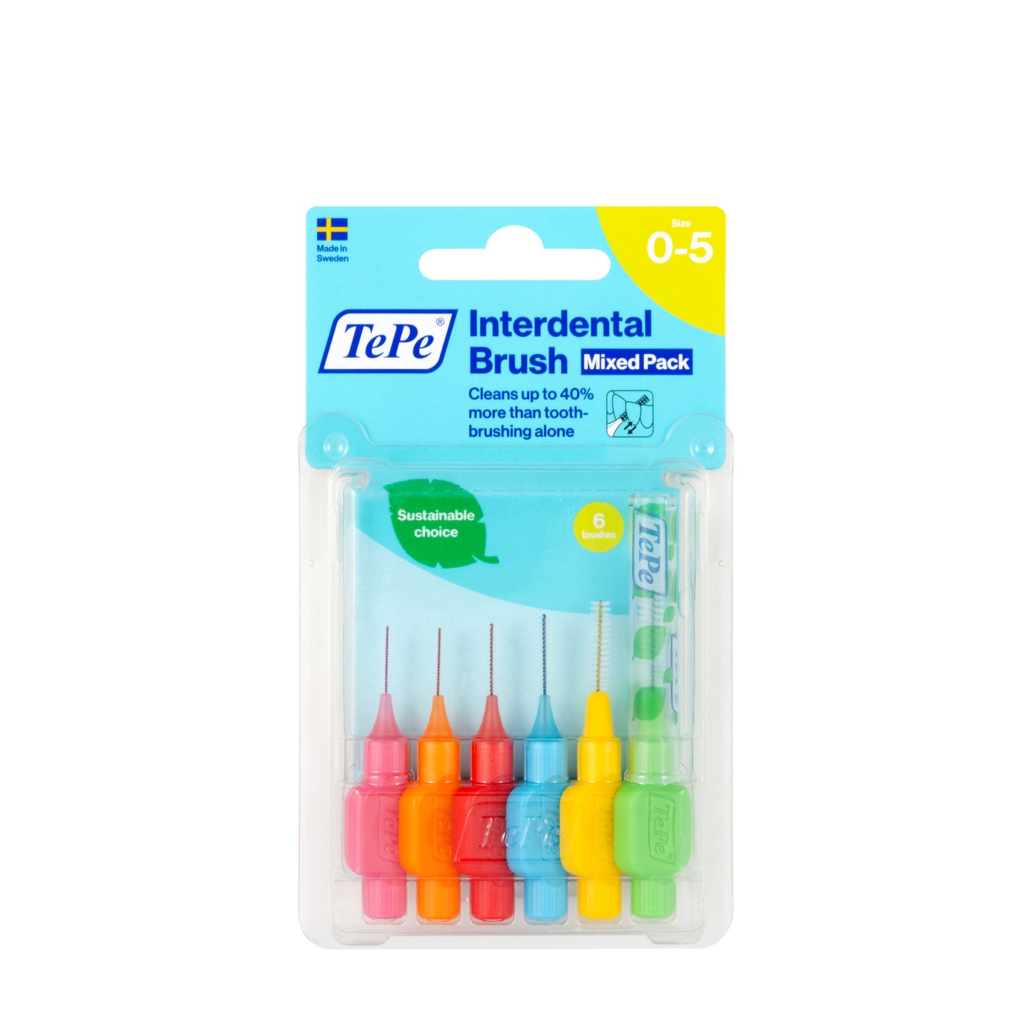 Tepe Interdental Brush 0-5 Mixed 6 Pieces