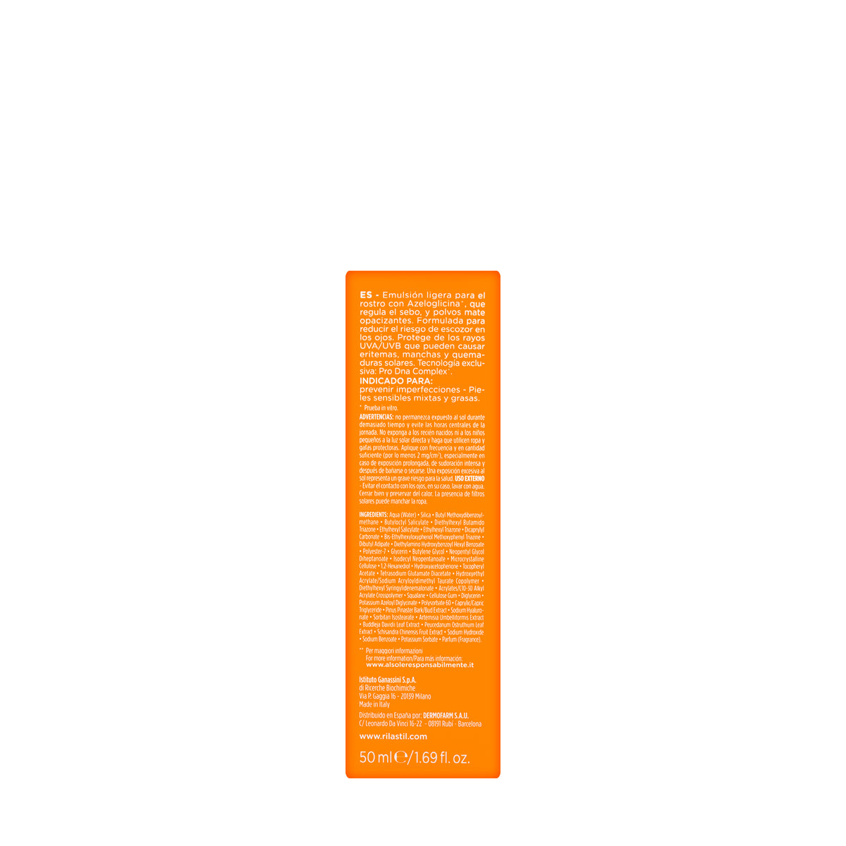 Rilastil SPF50+ Sun Water-Touch Anti Blemish Cream 50ml