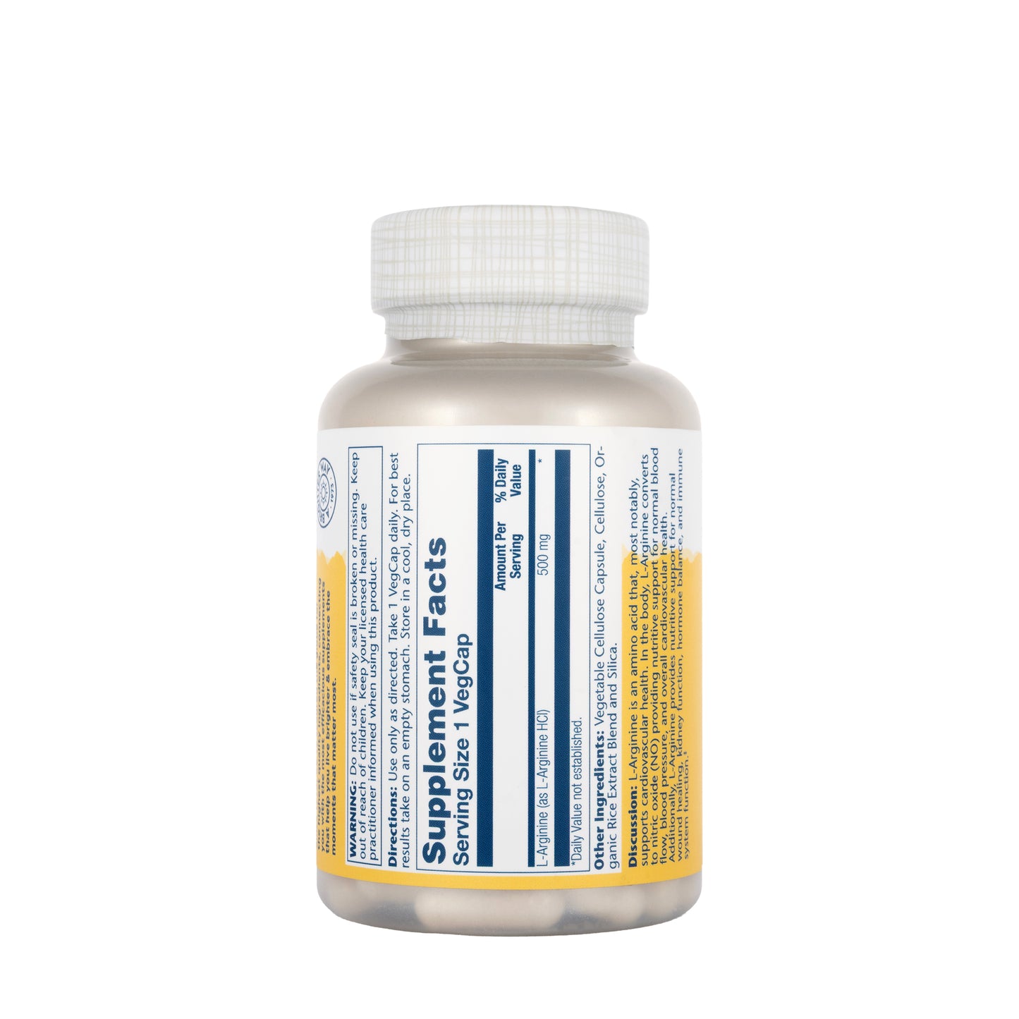 Solaray L-Arginine 500MG 100 Capsules