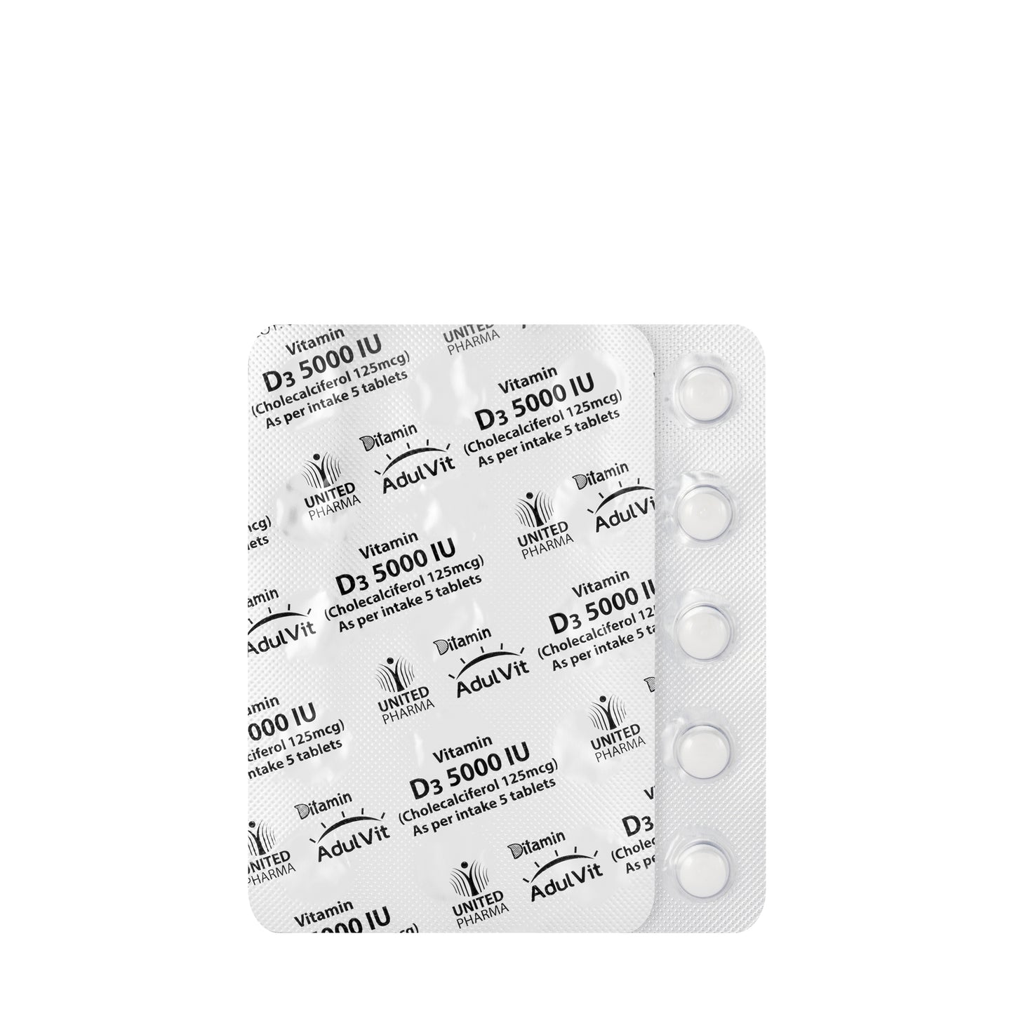 Ditamin Adulvit Vitamin D3 5000 IU 30 Tablets