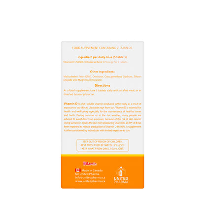 Ditamin Adulvit Vitamin D3 5000 IU 30 Tablets