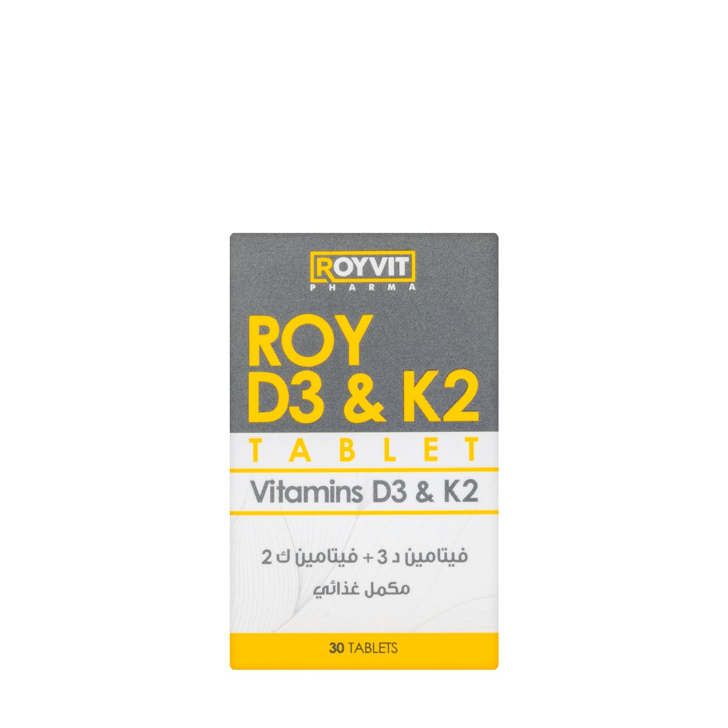 Roy Vit-D3 5000IU + K2 30 Tablets