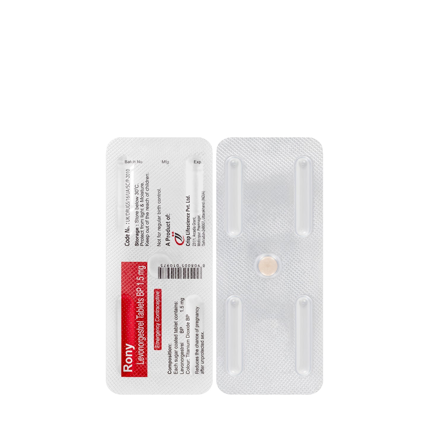 Rony 1.5mg 2 Tablets