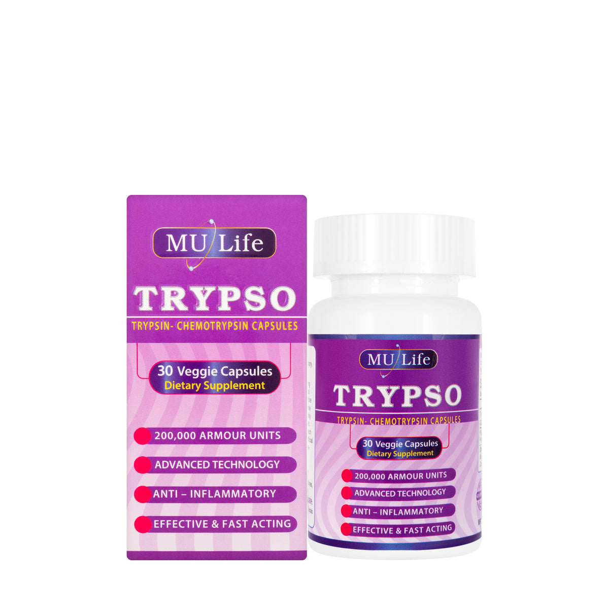 Mu Life Trypso 30 Capsules