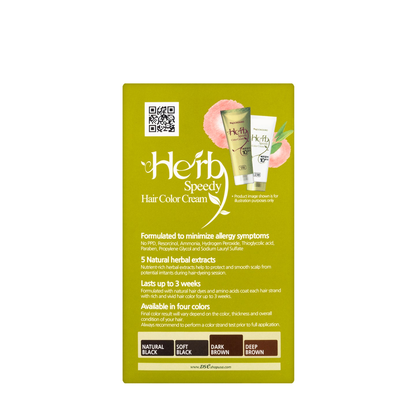 Herb Speedy Dark Brown Hair Colour Cream