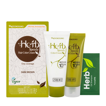 Herb Speedy Dark Brown Hair Colour Cream