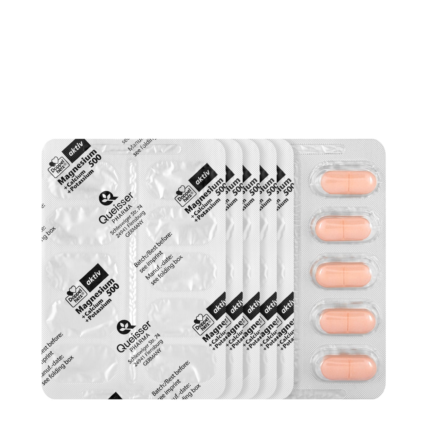 Aktiv Magnesium 500 Mg+Calcium+K 60 Tablets