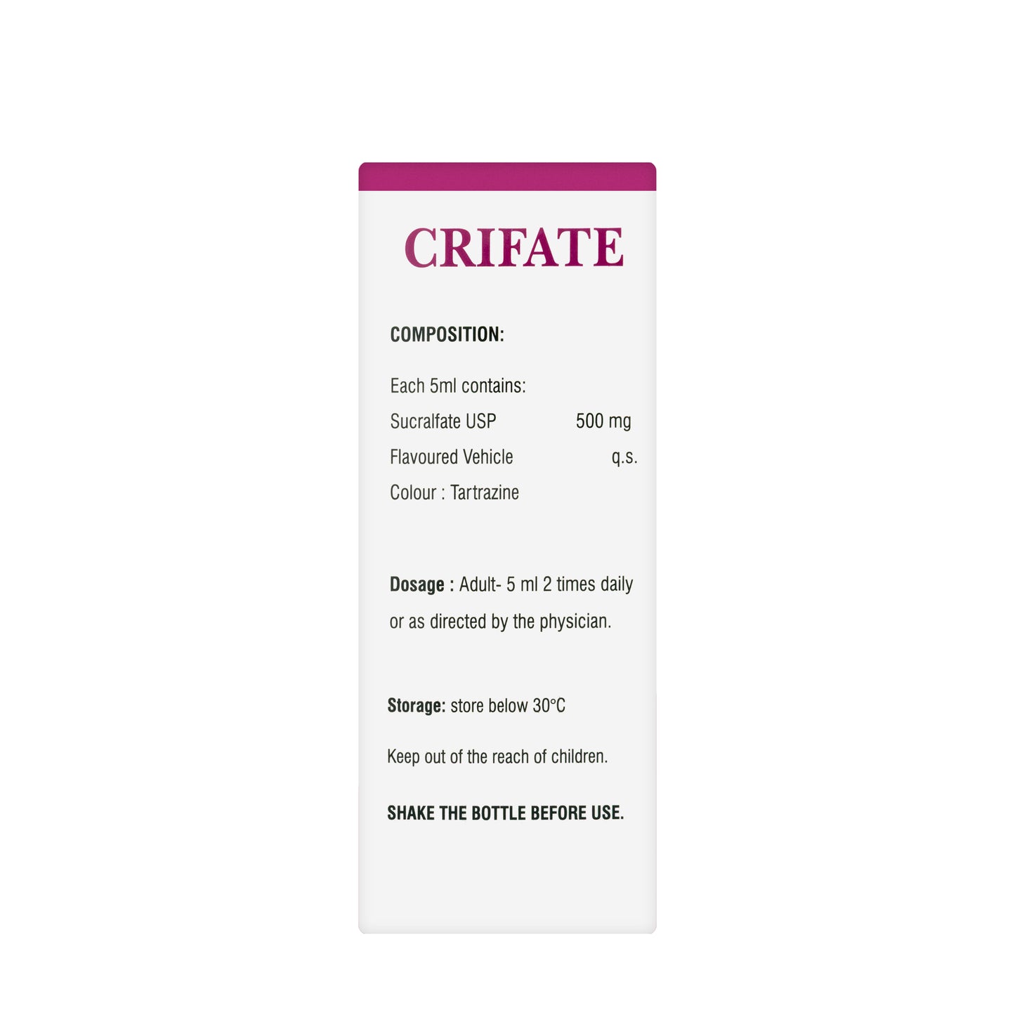 Crifate Suspension 500 Mg 200Ml