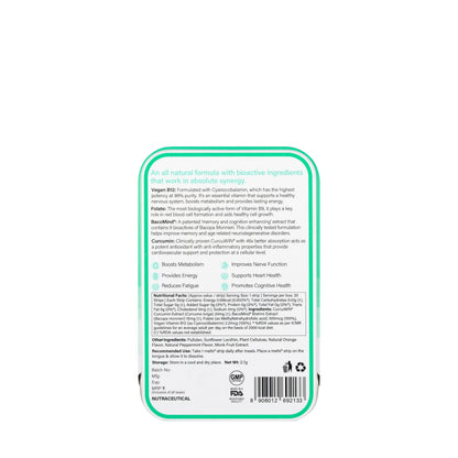 Wellbeing Melts Vegan Vitamin B12 30 Strips