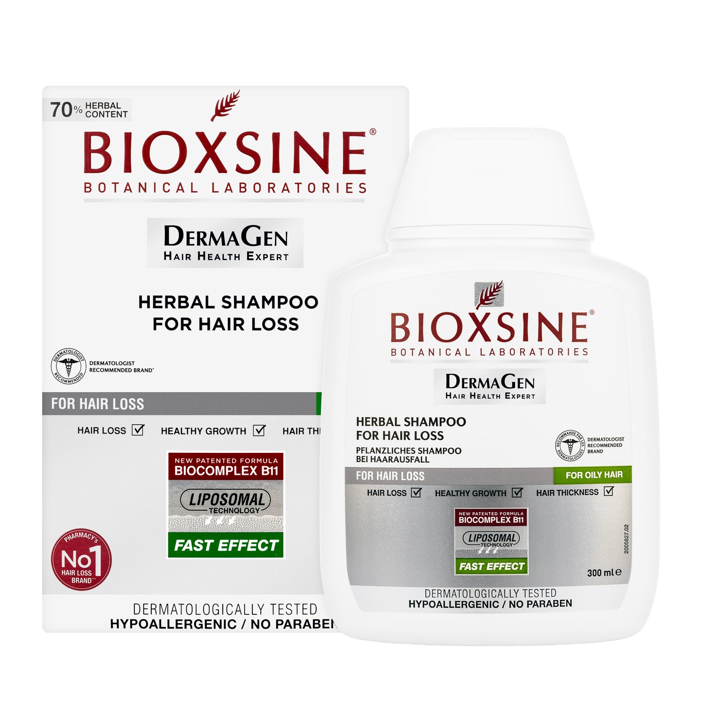 Bioxsine Forte Herbal Oily Hair Shampoo 300Ml