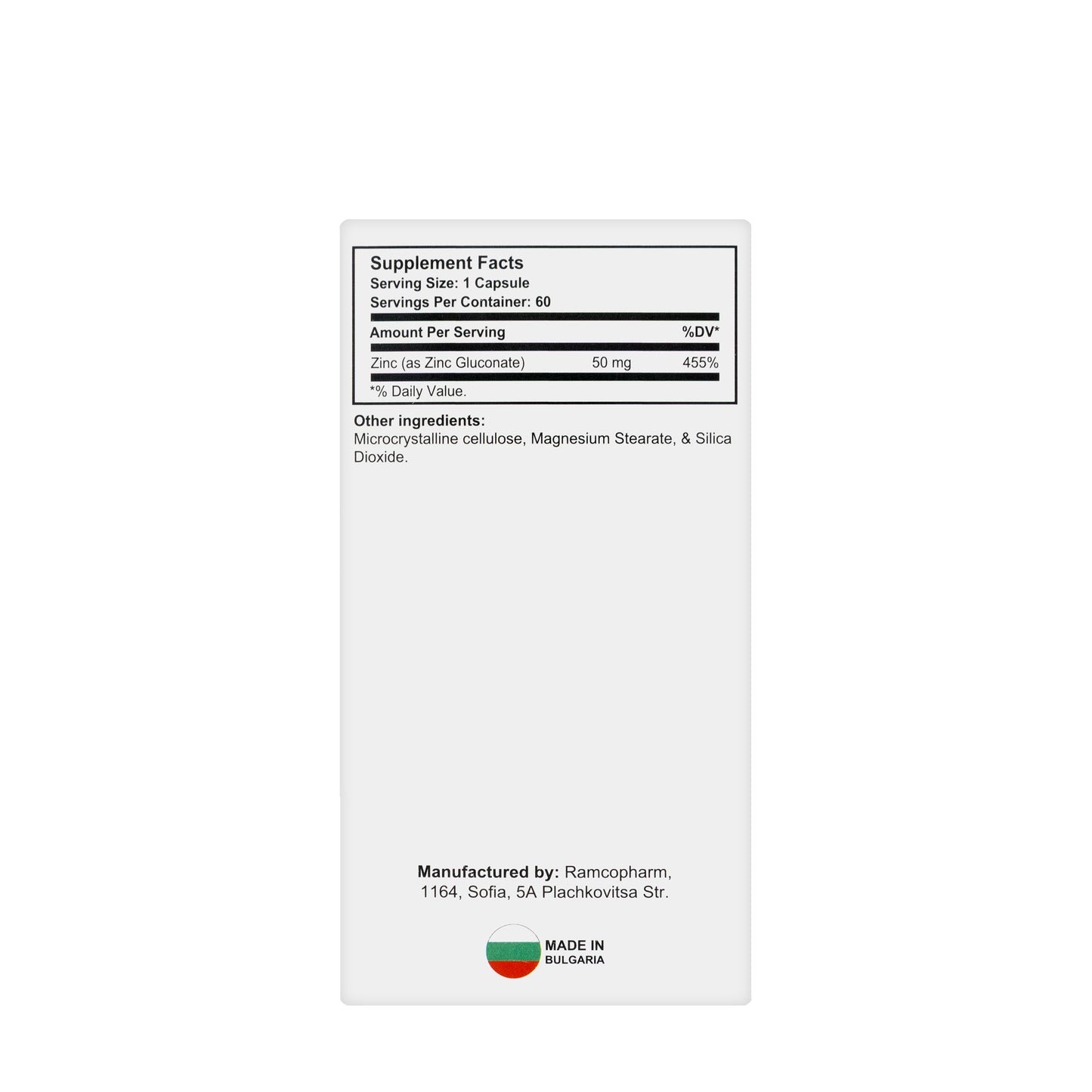 Luca Zinc 50Mg 60 Capsules