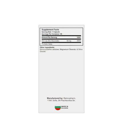 Luca Zinc 50Mg 60 Capsules