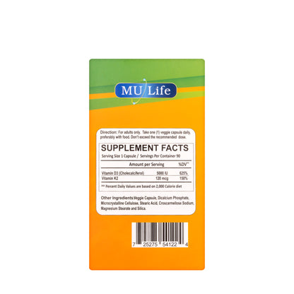 MU Life Signal D3 5000IU 90 Capsules