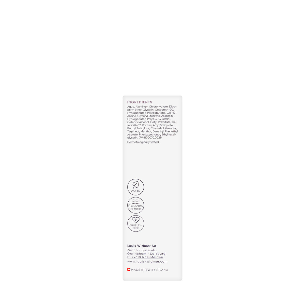Louis Widmer Deo Spray (Perfume) 75Ml