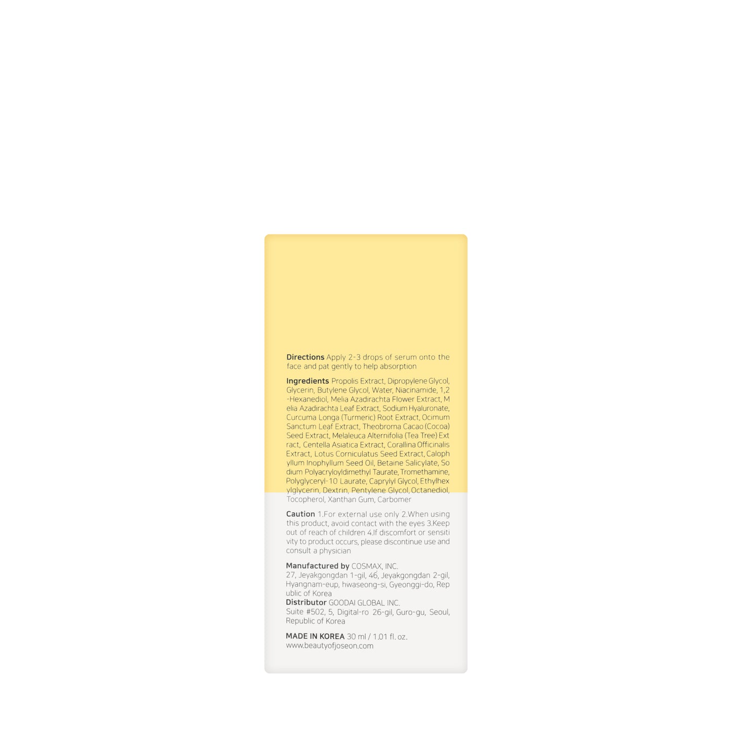 Beauty of Joseon Glow Serum Propolis+Niacinamide 30Ml