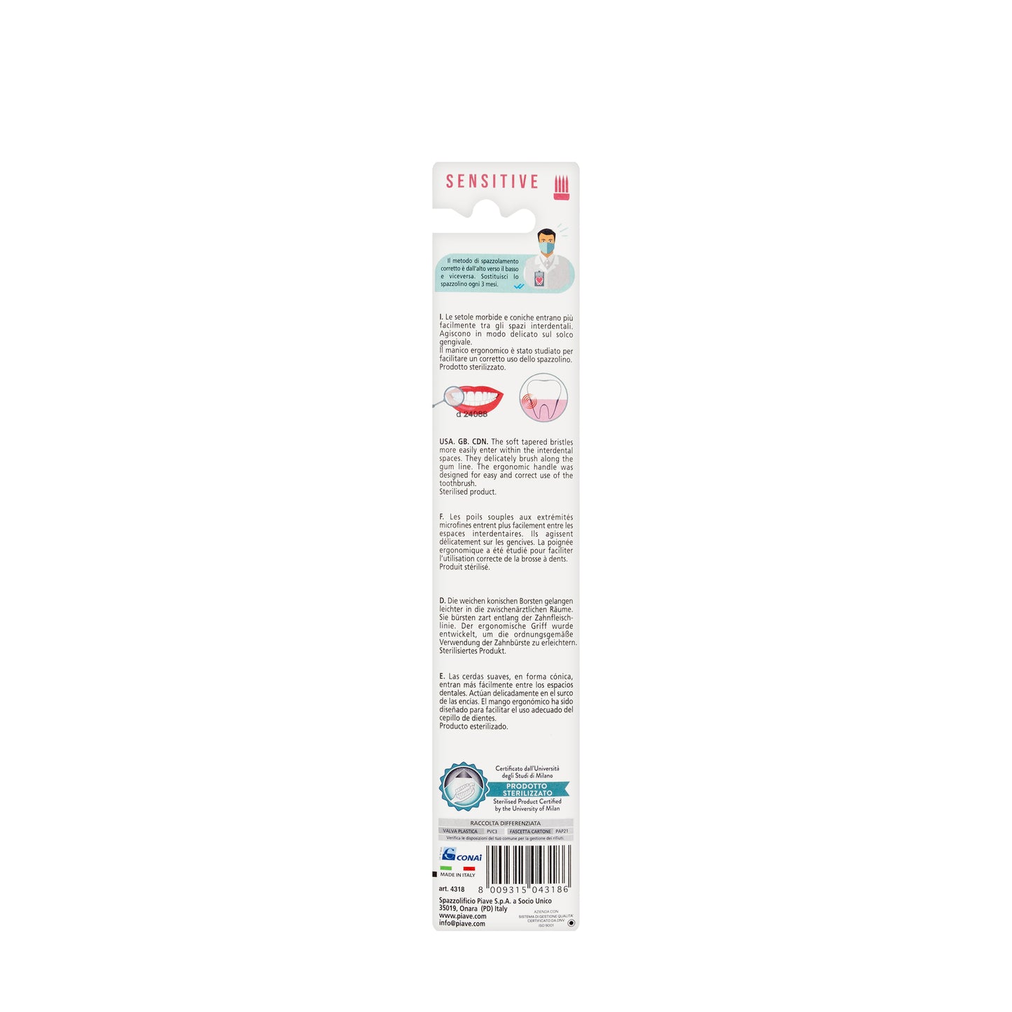Piave Dentonet Toothbrush Sensitive [4318]