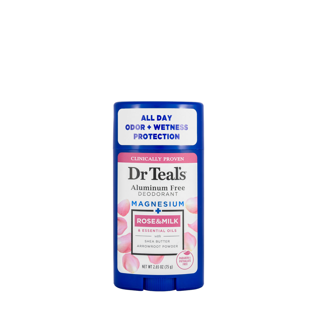 DR Teals Rose and Milk Deodorant Roll 75 Gm[Aluminum Free]