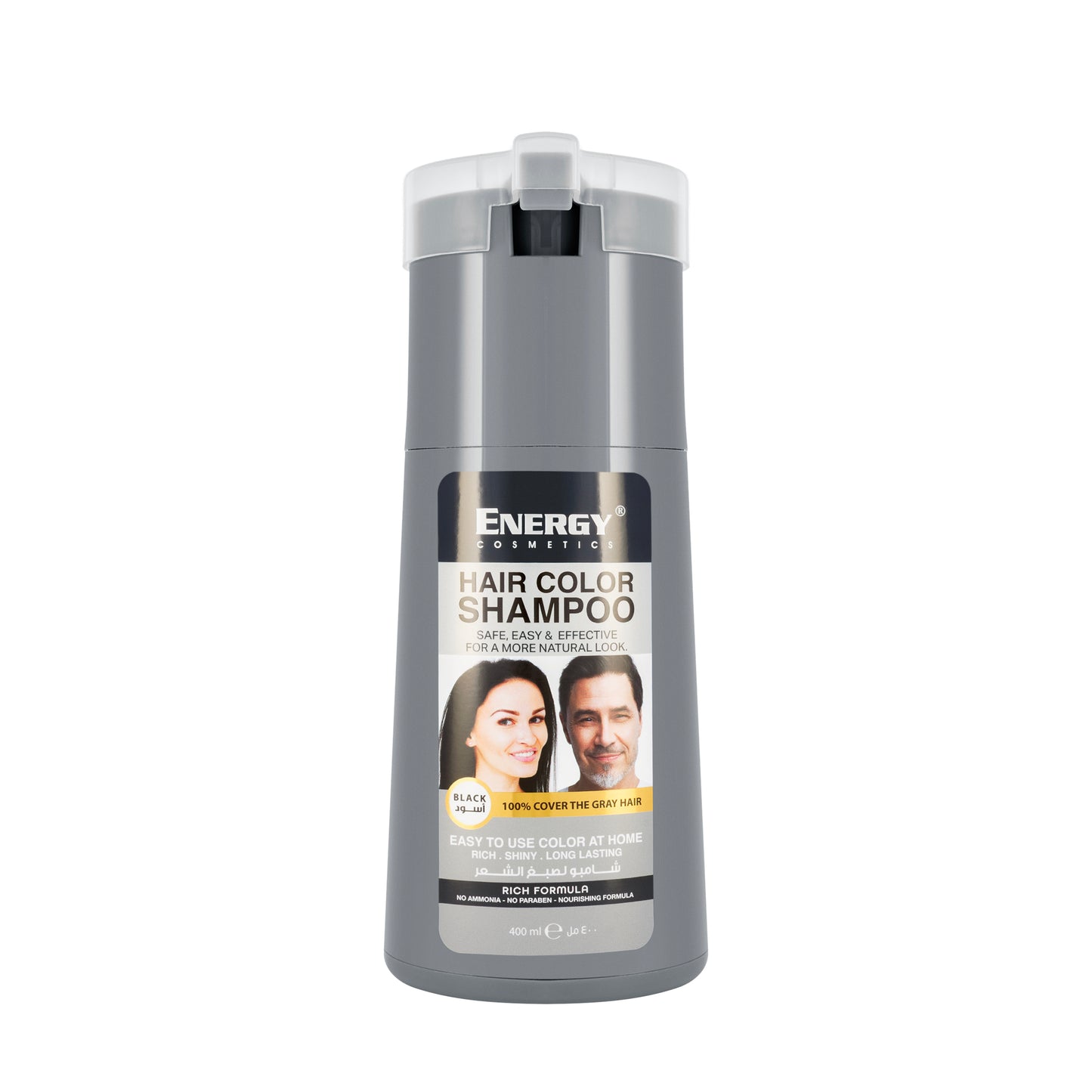 Energy [Black] Hair Color Shampoo 400 Ml