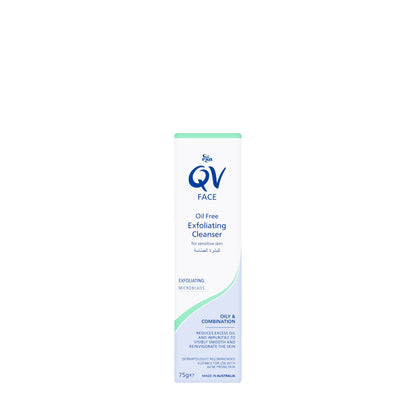 QV Face Oil Free [Oily and Compination Skin]Exfoliating Cleanser 75 Gm