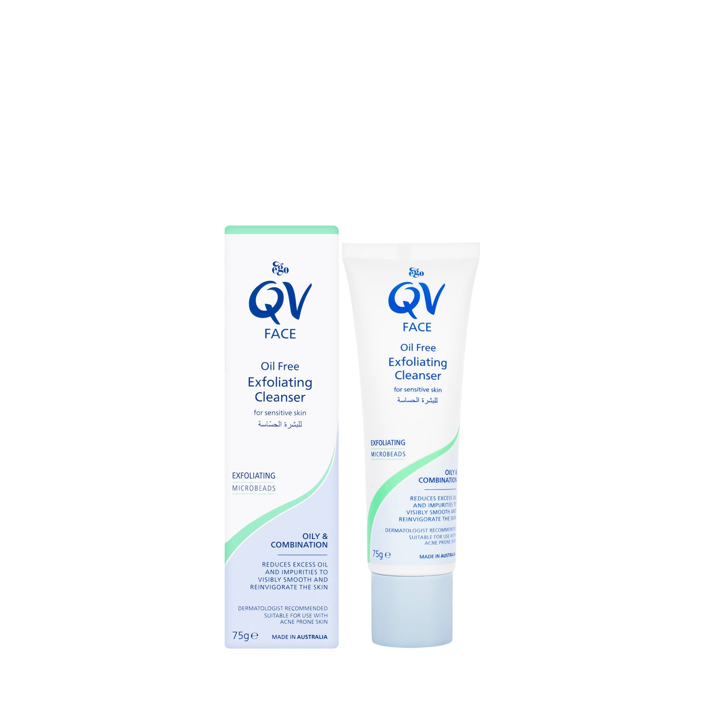 QV Face Oil Free [Oily and Compination Skin]Exfoliating Cleanser 75 Gm