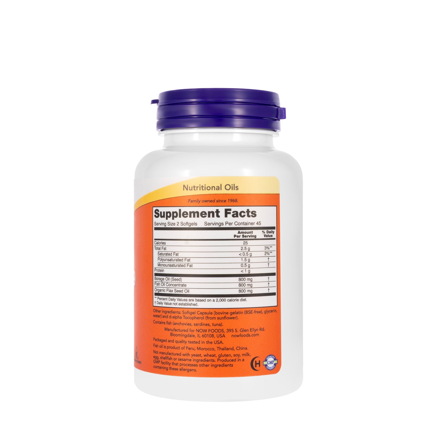 Now Super Omega 3-6-9 Fish Oil 800 Mg 90 Tablet