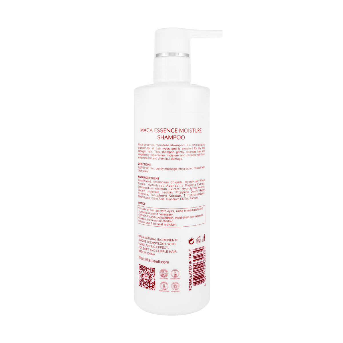Karseell Maca Moisture Shampoo 500 Ml