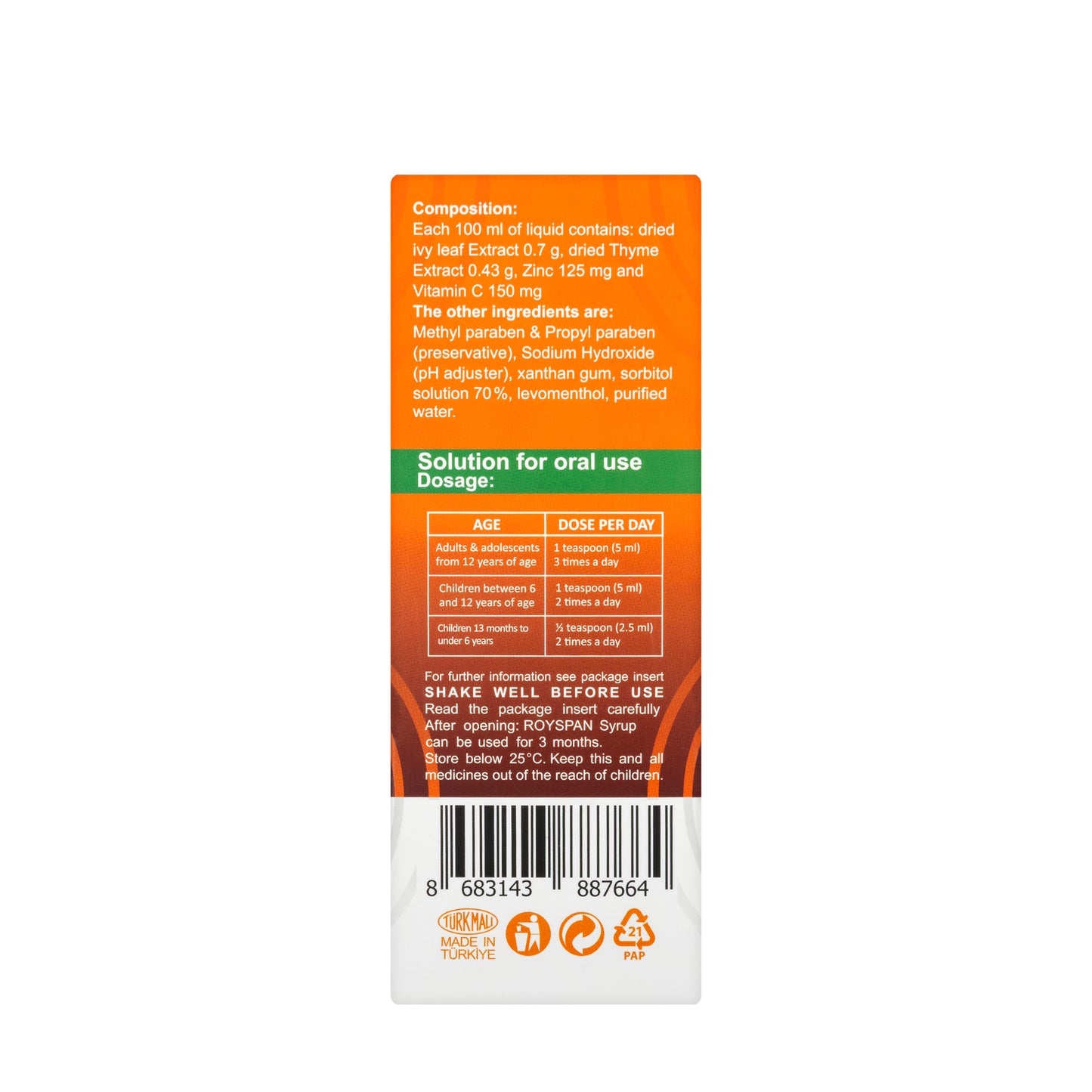 Royspan Cough Syrup 200 Ml