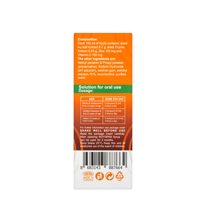 Royspan Cough Syrup 200 Ml