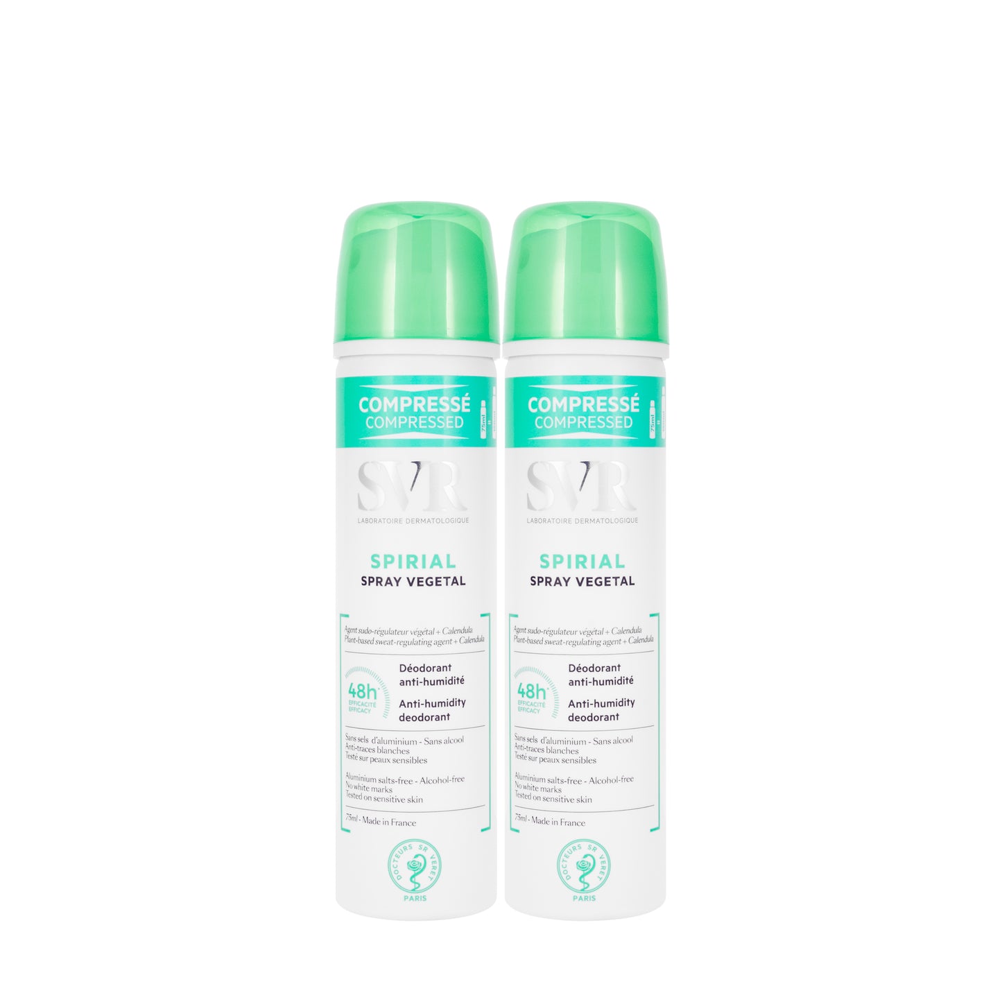 SVR Spiral Vegetal Deodrant Spray 2x75 ml Offer