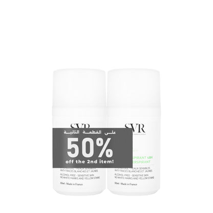 SVR Spiral Deodrant Roll [White] 2x50 ml Offer
