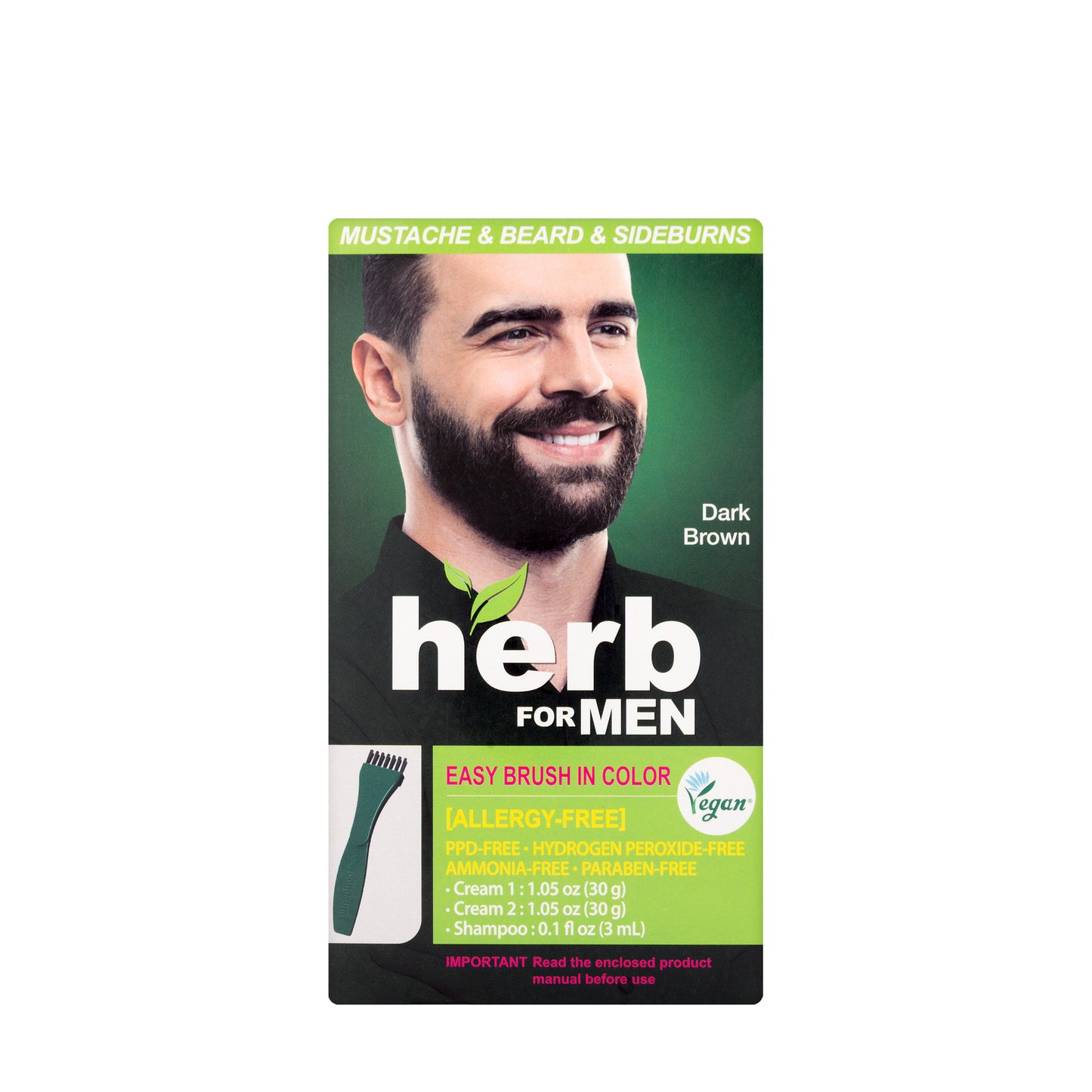 Herb for Men Dark Brown Color Cream