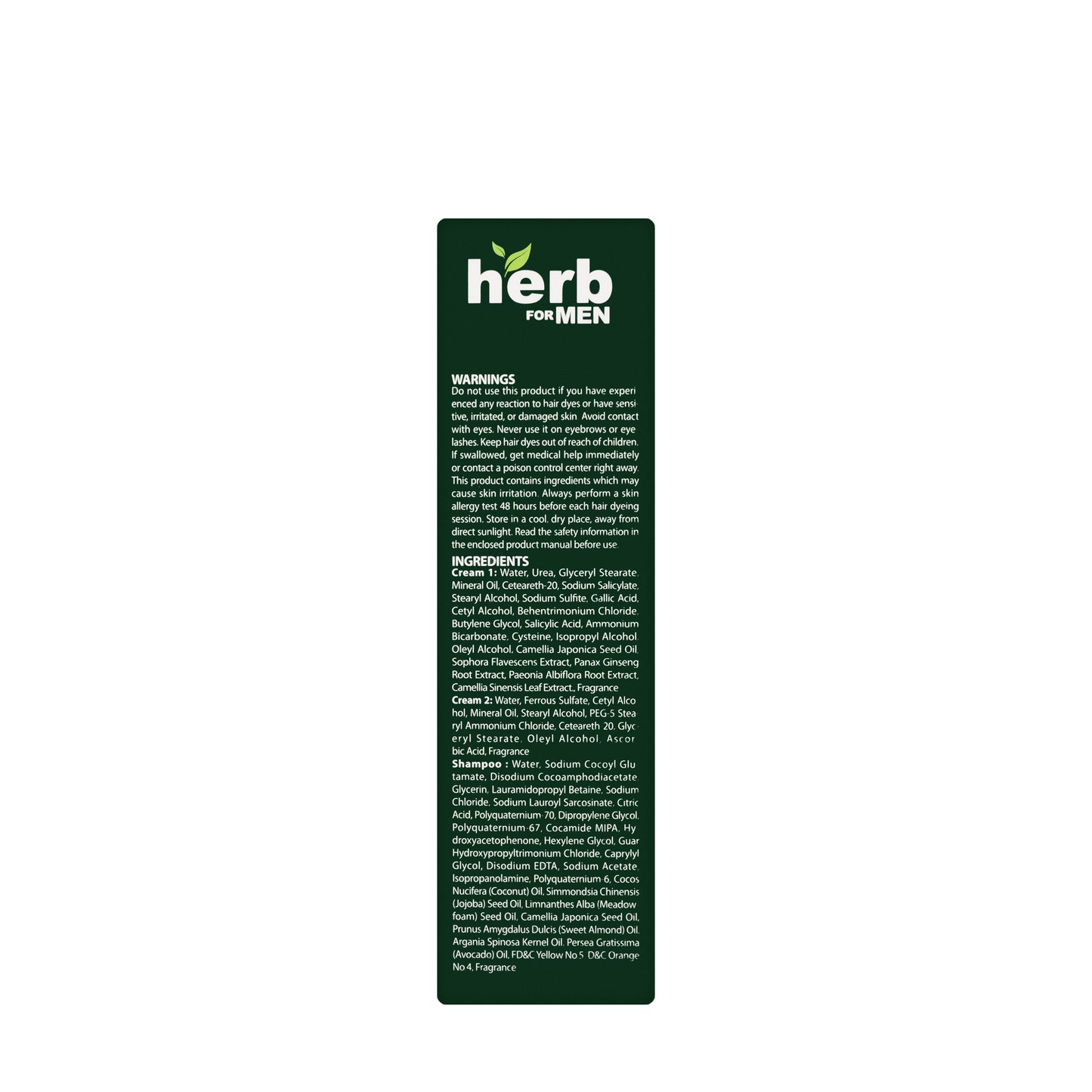 Herb for Men Dark Brown Color Cream