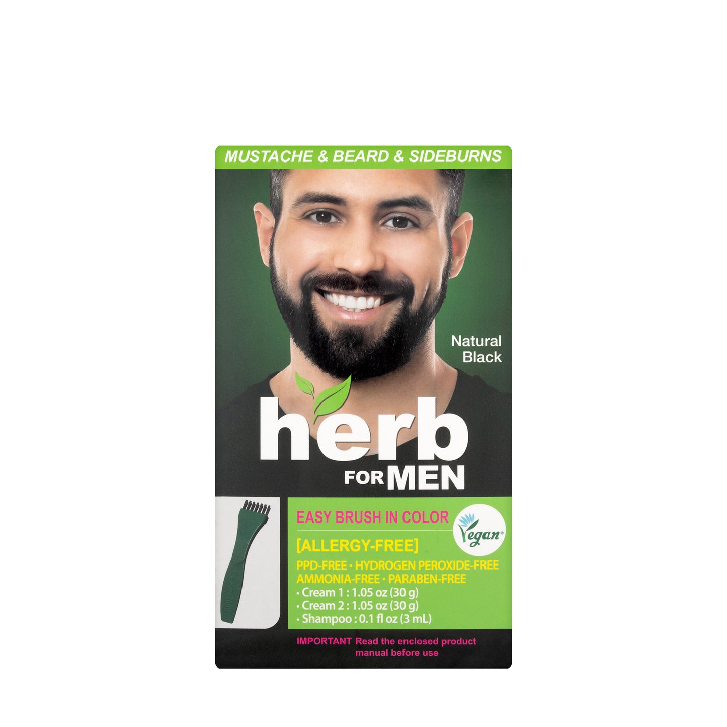 Herb for Men Natural Black Color Cream