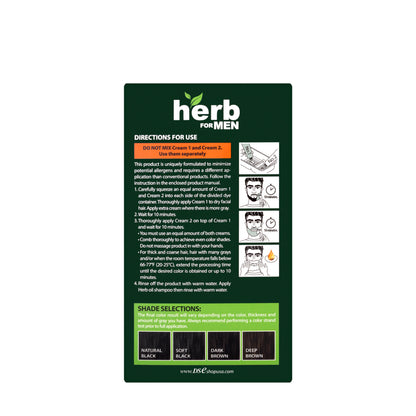 Herb for Men Natural Black Color Cream
